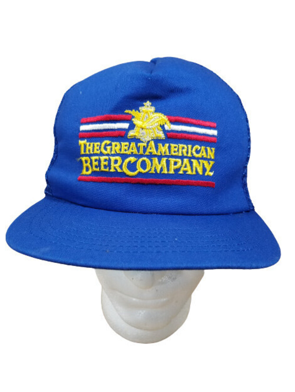 VTG Anhauser-Busch THE GREAT AMERICAN BEER COMPANY HAT Embroidered USA SNAPBACK